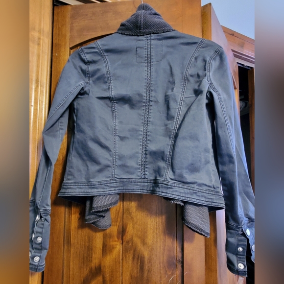 Abercrombie and Fitch Mixed Media Jacket, Size S - Picture 5 of 5